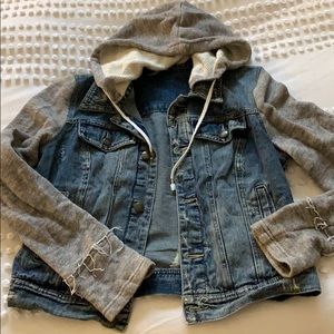 Free People Jean/ grey jacket